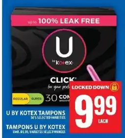 Food Basics U by Kotex Tampons offer