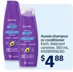 Walmart Aussie Shampoo or Conditioner offer