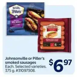 Walmart Johnsonville or Piller's smoked sausages offer