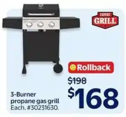 Walmart 3-Burner Propane Gas Grill offer