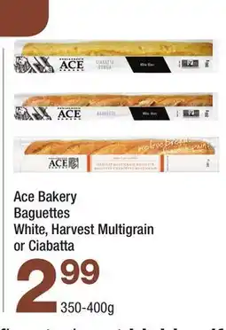 Highland Farms Ace Bakery Baguettes White, Harvest Multigrain or Ciabatta offer