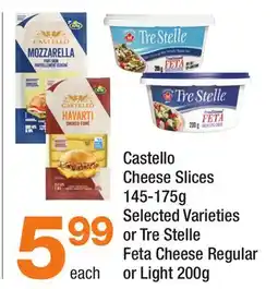Highland Farms Castello Cheese Slices or Tre Stelle Feta Cheese offer