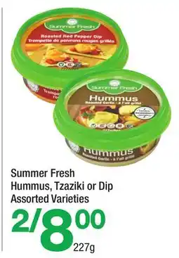 Highland Farms Summer Fresh Hummus, Tzaziki or Dip offer