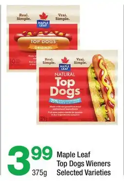 Highland Farms Maple Leaf Top Dogs Wieners offer