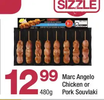 Highland Farms Marc Angelo Chicken or Pork Souvlaki offer