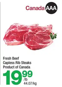 Highland Farms Fresh Beef Capless Rib Steaks offer