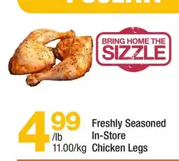 Highland Farms Freshly Seasoned In-Store Chicken Legs offer