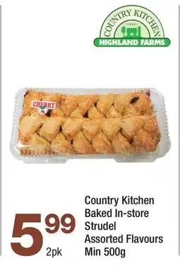 Highland Farms Country Kitchen Baked In-store Strudel offer