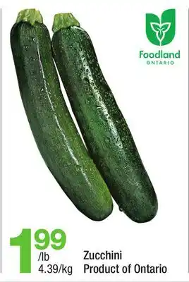 Highland Farms Zucchini offer