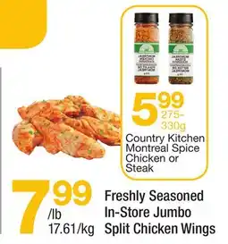 Highland Farms Freshly Seasoned In-Store Jumbo Split Chicken Wings offer
