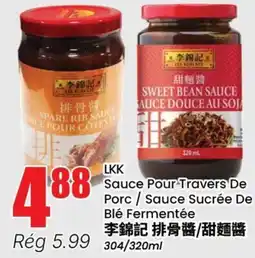 Btrust Supermarket LKK Sauce Pour Travers De Porc / Sauce Sucrée De Blé Fermentée offer