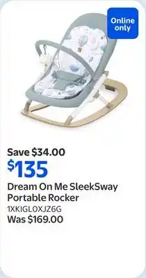 Walmart Dream On Me SleekSway Portable Rocker offer