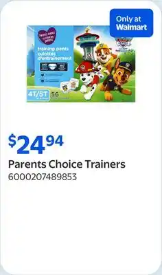 Walmart Parents Choice Trainers offer