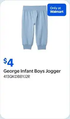 Walmart George Infant Boys Jogger offer