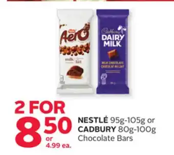 Rexall NESTLÉ 95g-105g or CADBURY 80g-100g Chocolate Bars offer