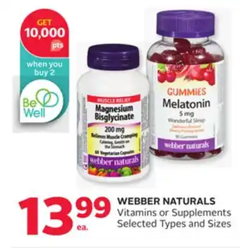Rexall WEBBER NATURALS Vitamins or Supplements offer