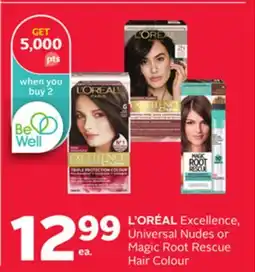 Rexall L'OREAL Excellence, Universal Nudes or Magic Root Rescue Hair Colour offer