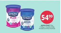 Rexall Plus 1.02kg or Soothe 942g Powdered Infant Formula offer