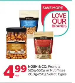 Rexall NOSH & CO. Peanuts 525g-550g or Nut Mixes 200g-250g offer