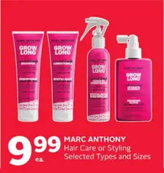Rexall MARC ANTHONY Hair Care or Styling offer