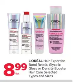 Rexall Hair Expertise Bond Repair, Glycolic Gloss or Density Booster Hair Care offer