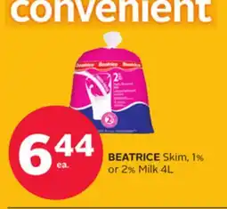 Rexall BEATRICE Skim, 1% or 2% Milk offer