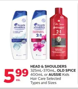 Rexall HEAD & SHOULDERS 325mL-370mL, OLD SPICE 400mL or AUSSIE Kids offer