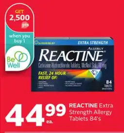 Rexall REACTINE Extra Strength Allergy Tablets offer