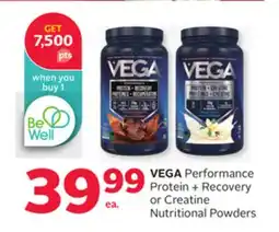 Rexall Performance Protein + Recovery or Creatine Nutritional Powders offer