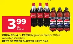 Rexall COCA-COLA or PEPSI Regular or Diet offer