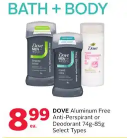 Rexall DOVE Aluminum Free Anti-Perspirant or Deodorant offer