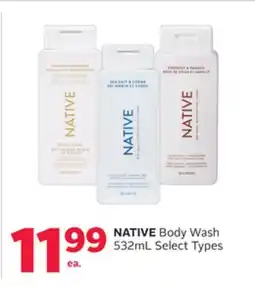 Rexall NATIVE Body Wash offer