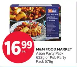 Rexall M&M FOOD MARKET Asian Party Pack 632g or Pub Party Pack 576g offer