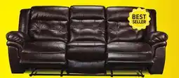 Leon's Cooper Reclining Leather Sofa offer