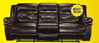 Leon's Cooper Reclining Leather Sofa offer