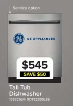 Leon's GE Stainless Steel 24 Dishwasher- GDT225SSLSS offer