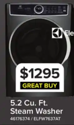 Leon's Electrolux Titanium Front Load Steam Washer (5.2 Cu. Ft.) - ELFW7637AT offer