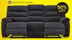 Leon's Lucie Reclining Sofa - Charcoal offer