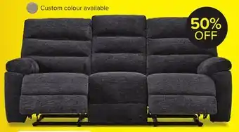 Leon's Lucie Reclining Sofa - Charcoal offer