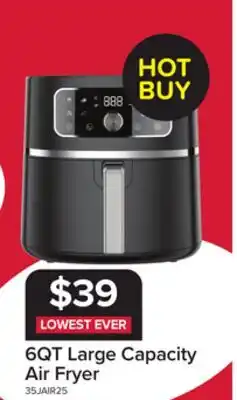 Leon's 5.7L / 6QT Large Capacity Air Fryer offer