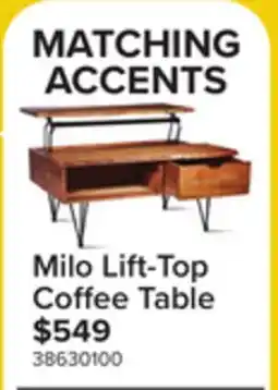 Leon's Milo 40 Lift Top Coffee Table - Natural offer