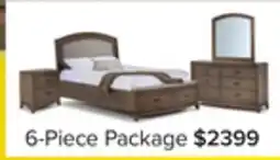 Leon's Camelot 6 - Piece Queen Storage Bedroom Package - Burnished Beige offer