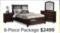 Leon's Chester 6-Piece Queen Storage Bedroom Package - Cherry offer
