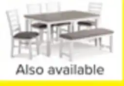 Leon's Breeze 6-Piece Dining Set - White, Grey offer