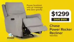 Leon's Chase Power Rocker Recliner - Grey offer