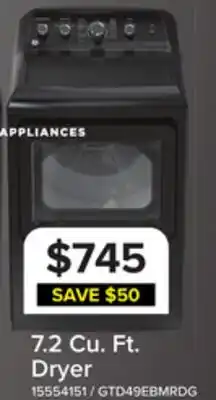 Leon's GE Diamond Grey Electric Dryer with SaniFresh Cycle (7.2 cu.ft.) - GTD49EBMRDG offer