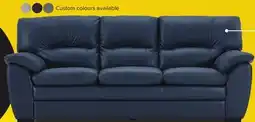 Leon's Kendrick Leather Sofa - Blue offer