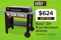 Leon's Weber Slate 28 Rust-Resistant Griddle - 1501345 offer