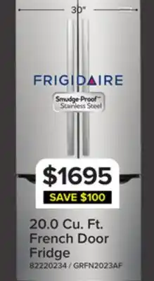 Leon's 20.0 Cu. Ft. French Door Fridge offer