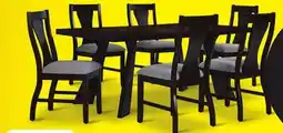 Leon's Chestnut Ridge 7- Piece Dining Set - Dark Brown, Beige offer